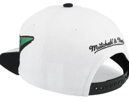 Boston Celtics Fast Times White Snapback - Mitchell & Ness