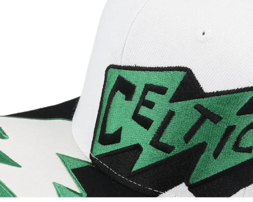 Boston Celtics Fast Times White Snapback - Mitchell & Ness