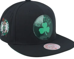 Boston Celtics Now You See Me Black Snapback - Mitchell & Ness