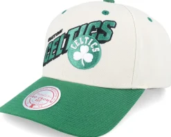 Boston Celtics Retro Type Pro Off White/Green Adjustable - Mitchell & Ness