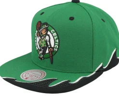 Boston Celtics Rising Tide Green Snapback - Mitchell & Ness
