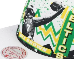 Boston Celtics 90's Playa Dee Brown White Snapback - Mitchell & Ness