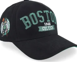 Boston Celtics Shady Suede Pro Black A-frame Adjustable - Mitchell & Ness