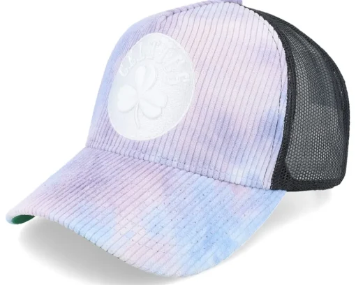 Boston Celtics Spring Time Cord Multi/Black Trucker - Mitchell & Ness
