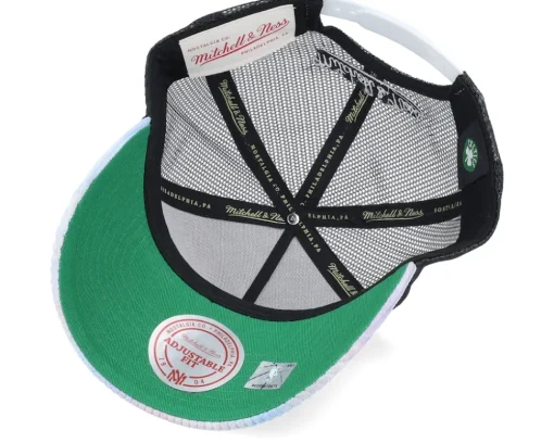 Boston Celtics Spring Time Cord Multi/Black Trucker - Mitchell & Ness
