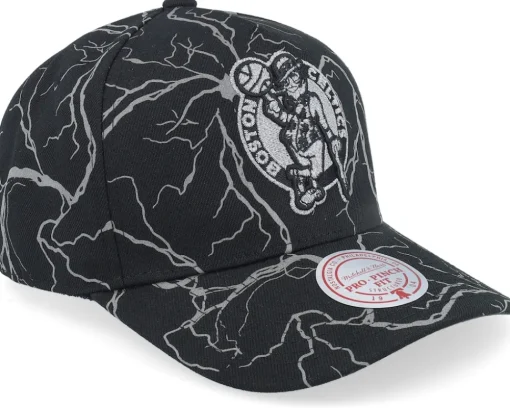 Boston Celtics Stormstrike Pro Black A-frame Adjustable - Mitchell & Ness