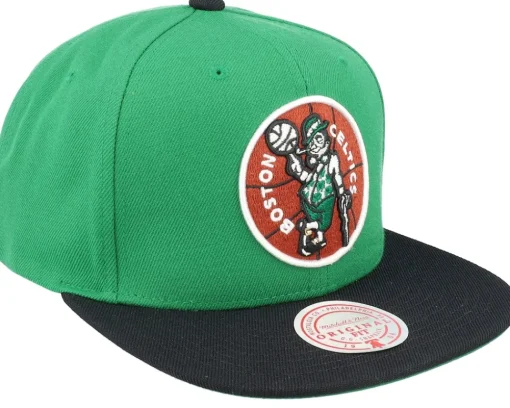 Boston Celtics Team Two Tone 2.0 Green/Black Snapback - Mitchell & Ness