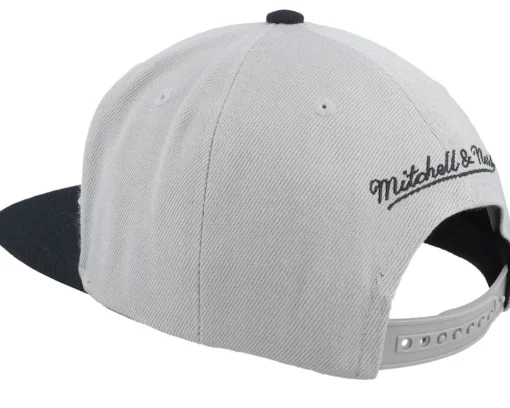 Boston Celtics Top Letter Grey Snapback - Mitchell & Ness