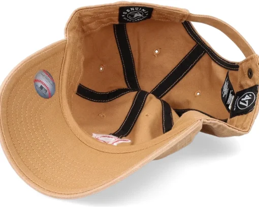 Boston Red Sox Mlb Clean Up Camel Dad Cap - 47 Brand
