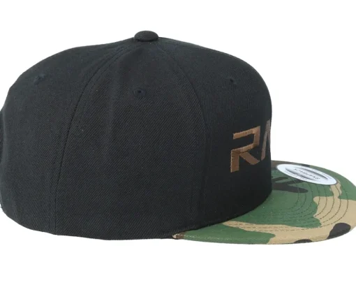 Brand Brown Black/Camo Snapback - Rave