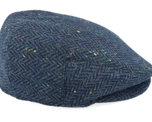 Brooklyn Flat Cap Navy Snap Cap - Jaxon & James