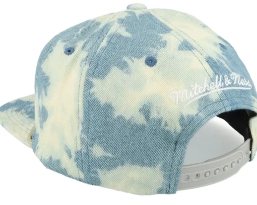 Brooklyn Nets Acid Wash Blue Snapback - Mitchell & Ness