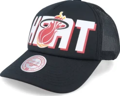 Brooklyn Nets Billboard Black Trucker - Mitchell & Ness
