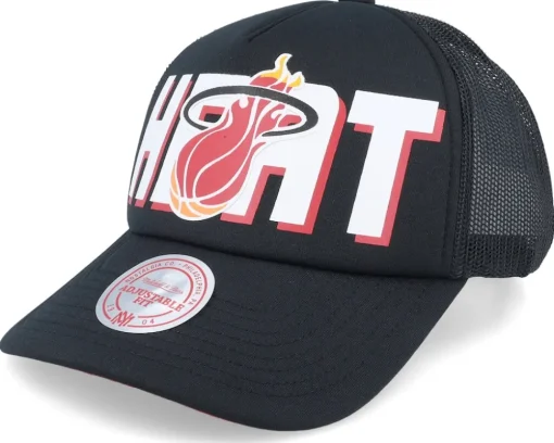 Brooklyn Nets Billboard Black Trucker - Mitchell & Ness
