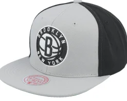 Brooklyn Nets Block Out Black Snapback - Mitchell & Ness