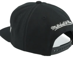 Brooklyn Nets Full Frontal Black Snapback - Mitchell & Ness