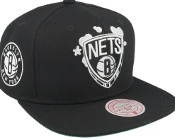 Brooklyn Nets Gshadow Black Snapback - Mitchell & Ness
