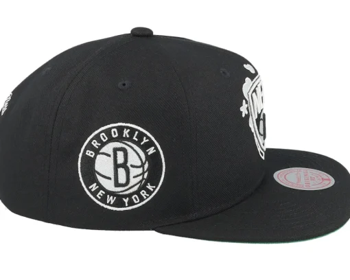 Brooklyn Nets Gshadow Black Snapback - Mitchell & Ness