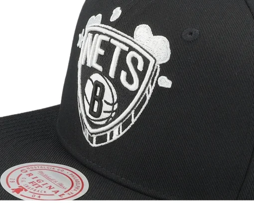 Brooklyn Nets Gshadow Black Snapback - Mitchell & Ness
