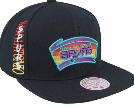 Brooklyn Nets High Grade Black Snapback - Mitchell & Ness