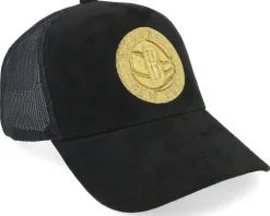 Brooklyn Nets Suede Black Trucker - Mitchell & Ness