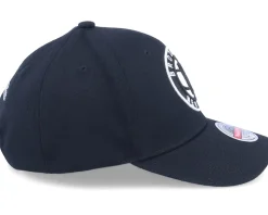 Brooklyn Nets Team Ground 2.0 Stretch Black Adjustable - Mitchell & Ness