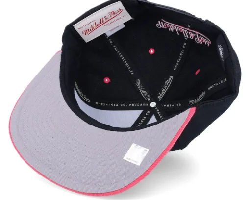Brooklyn Nets Tone Santa Ana 2 Black/Pink Snapback - Mitchell & Ness
