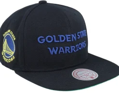 Brooklyn Nets Triple Play Black Snapback - Mitchell & Ness