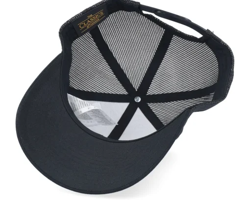 Brown Deer Shield Patch Black Trucker - Wild Spirit