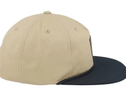 Brown Deer Shield Patch Khaki/Black Rope Snapback - Wild Spirit