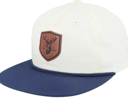 Brown Deer Shield Patch Khaki/Black Rope Snapback - Wild Spirit