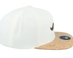 Brown Moustache Movember Natural/Cork Snapback - Bearded Man