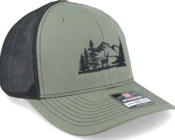 Buck Nature Silhouette 112 Split Loden/Black Trucker - Wild Spirit