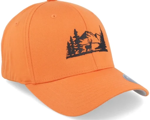 Buck Nature Silhouette Orange Flexfit - Wild Spirit