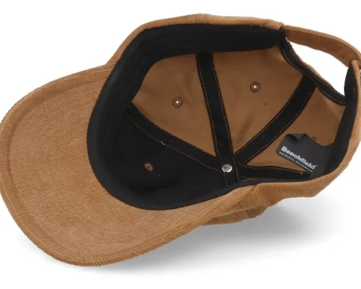 Camel Heritage Cord Tan Dad Cap - Beechfield