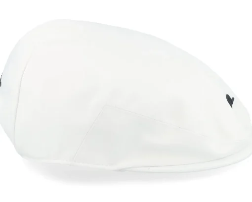 Campbell White Flat Cap - J.Lindeberg