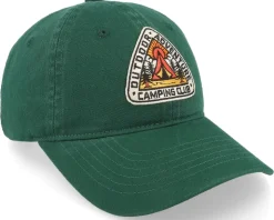Camping Adventure Wai Washed Cotton Green Mom Cap - Wild Spirit