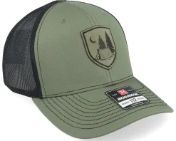 Camping Green Engraved Patch Loden/Black Trucker - Wild Spirit