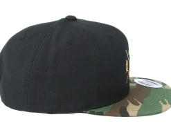 Camping Logo Black/Camo Snapback - Wild Spirit