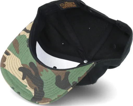 Camping Logo Black/Camo Snapback - Wild Spirit