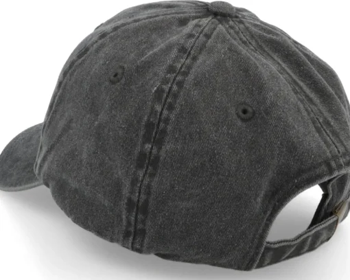 Canada Patch Washed Denim Black Dad Cap - Iconic