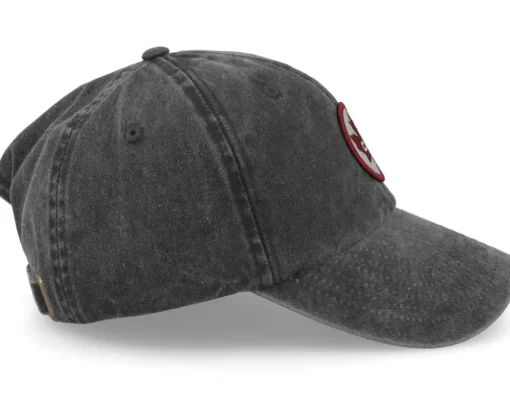Canada Patch Washed Denim Black Dad Cap - Iconic