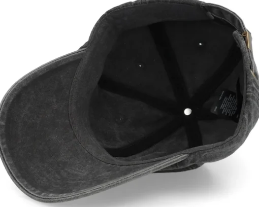 Canada Patch Washed Denim Black Dad Cap - Iconic