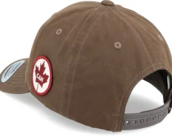 Canada Side Patch Waxed Brown Adjustable - Iconic