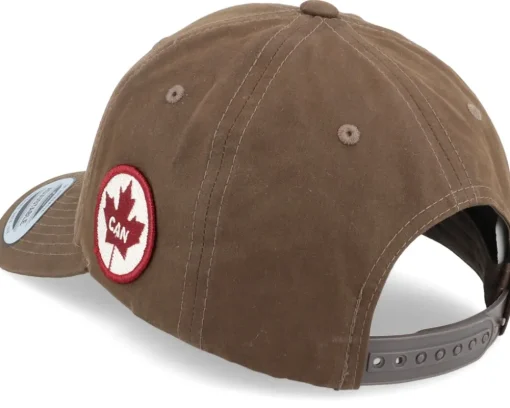 Canada Side Patch Waxed Brown Adjustable - Iconic