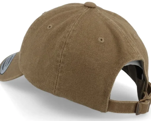 Canvas Dark Olive Dad Cap - Yupoong
