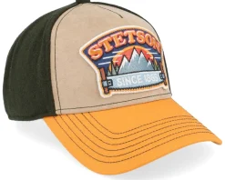 Cap Hacksaw Beige/Dark Green/Yellow Trucker - Stetson