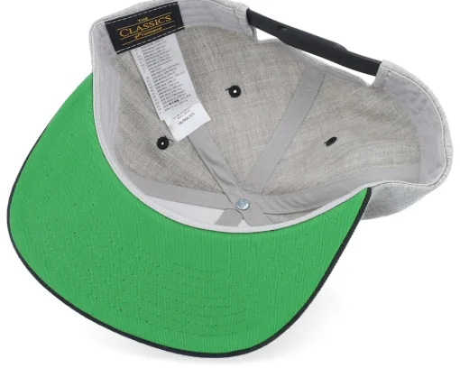 Cap Man Grey/Black Snapback - Bearded Man