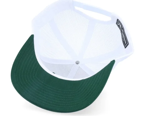 Cap Man Woven 112 Split Dark Green/White Trucker - Bearded Man