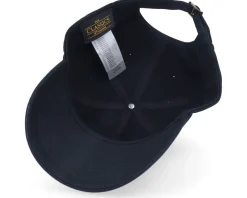 Cap Man Woven Black Dad Cap - Bearded Man